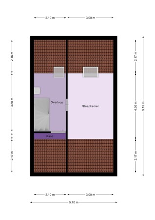 Floorplan - Zandgors 53, 3271 XG Mijnsheerenland